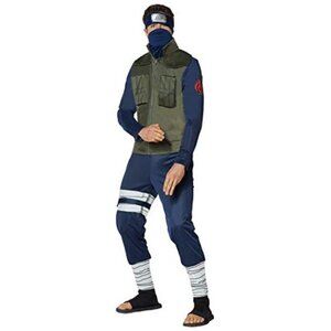 Naruto Shippuden Kakashi Child Costume  Jacket Pants  & Headband  X Large 12-16